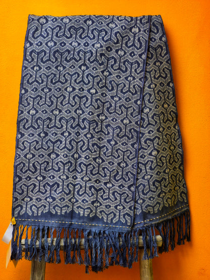 Threads of Life ~ Hand Woven Natural Dye Ikat 67" x 17 1/2"