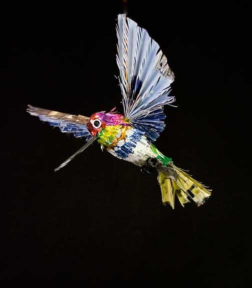 Rick Phelps ~ Hummingbird, 6" x 5 1/2" x 4"