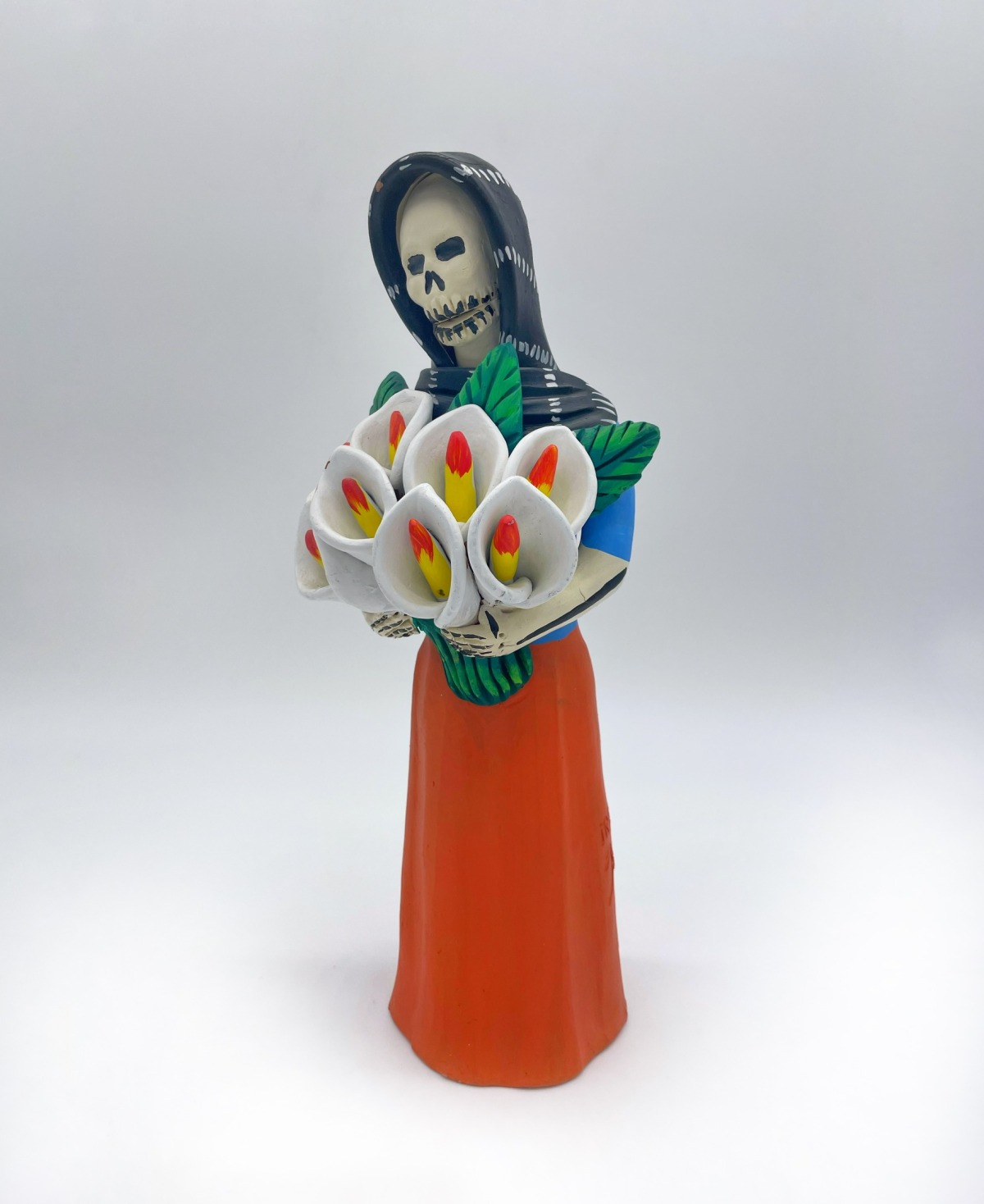 Day of the Dead Skeleton with Lilies