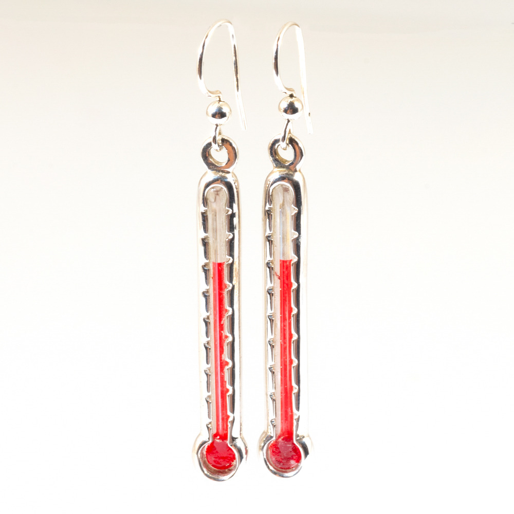 Hot, Hot, Hot!  Thermometer Earrings
