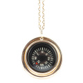 Large Compass Necklace 24" chain