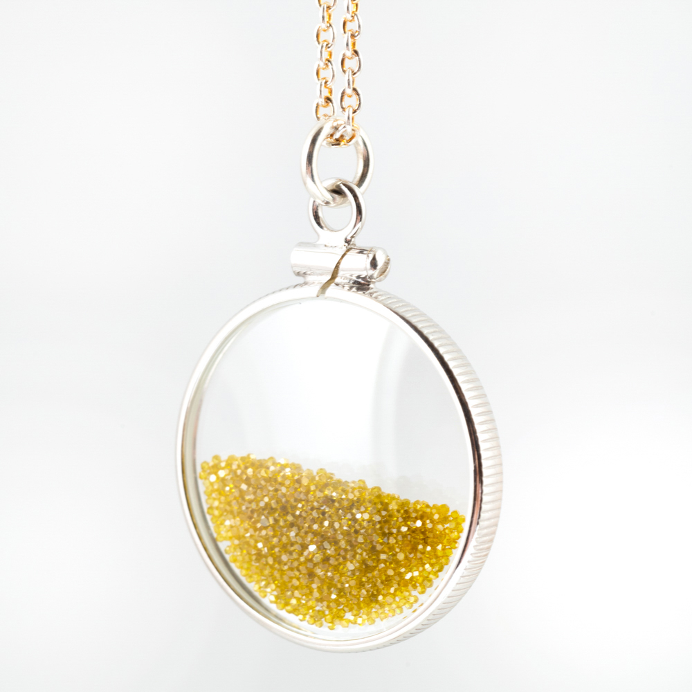 diamond dust pendant