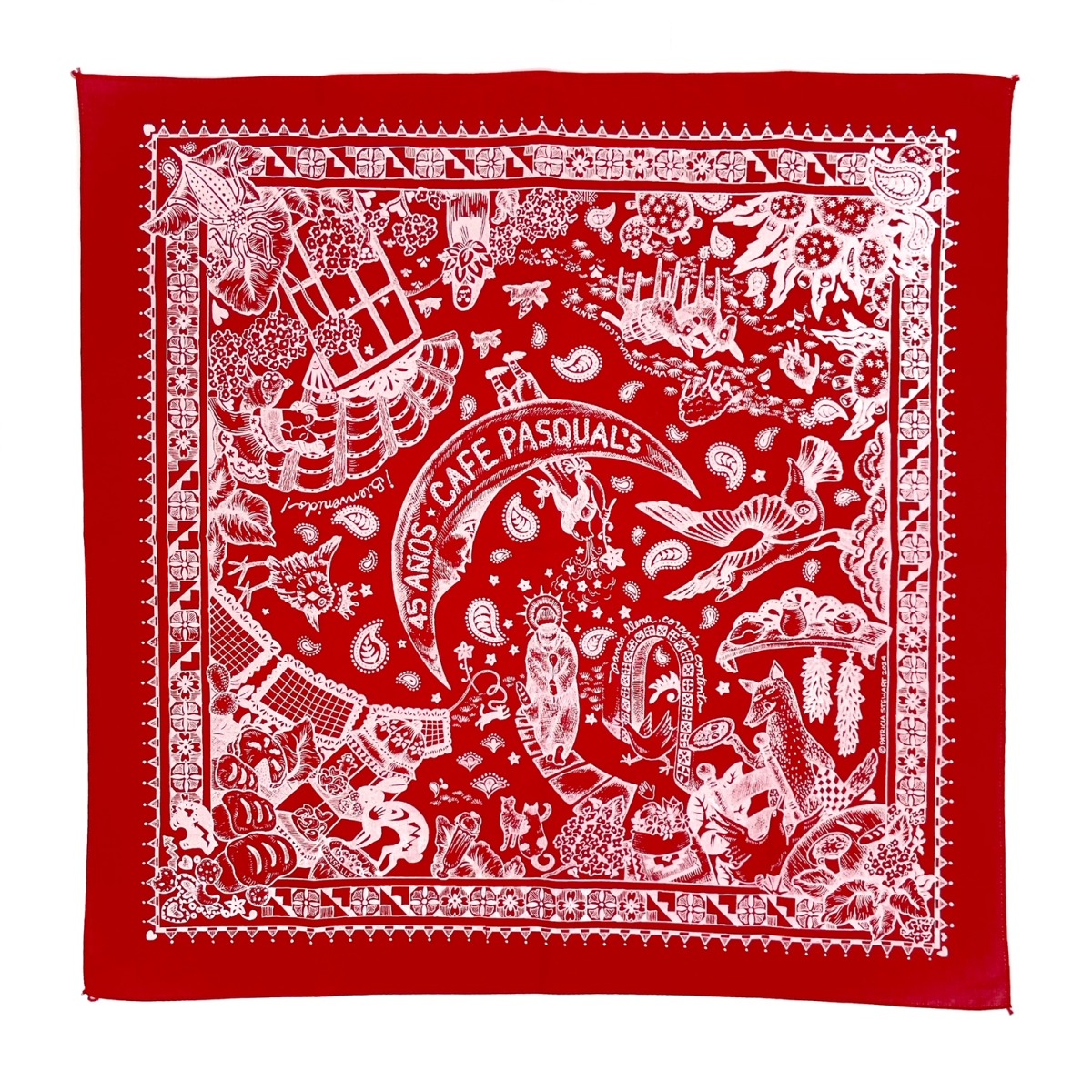 Bandanna - Red and White