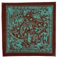 Bandanna - Cocoa and Turquoise