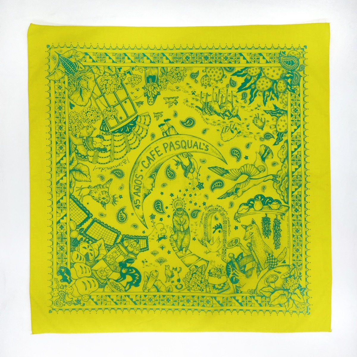 Bandana - Yellow and Teal