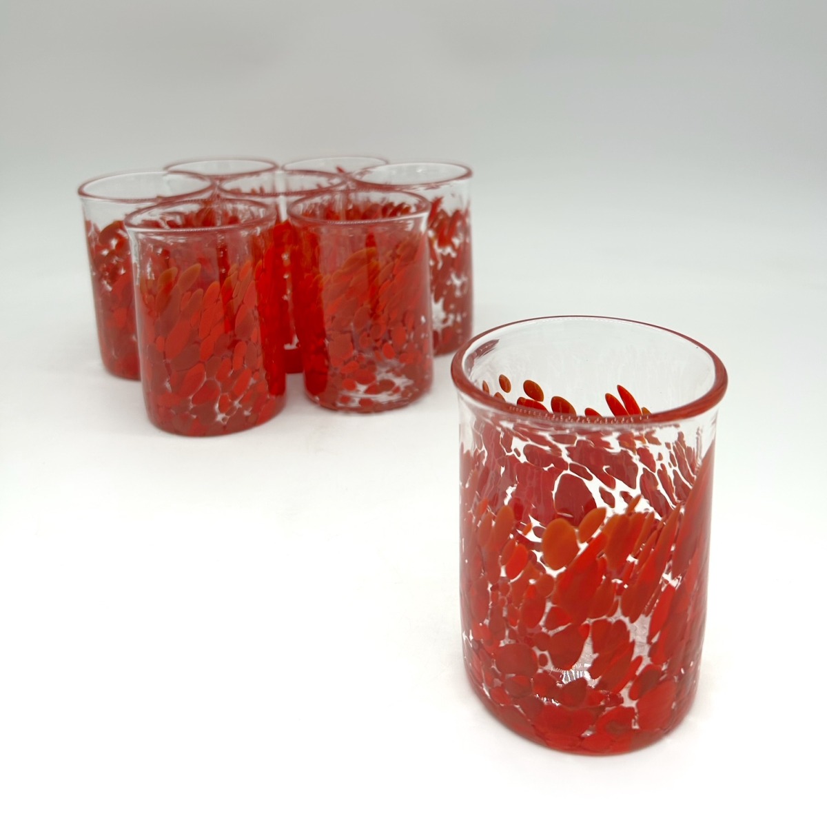 Short Fire Red Party Tumbler