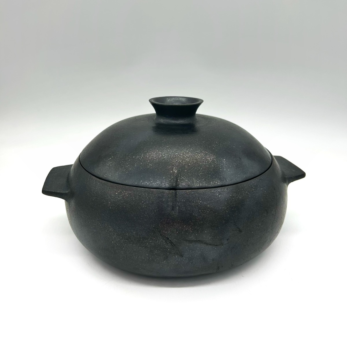 3 Quart Mica Black Casserole style pot