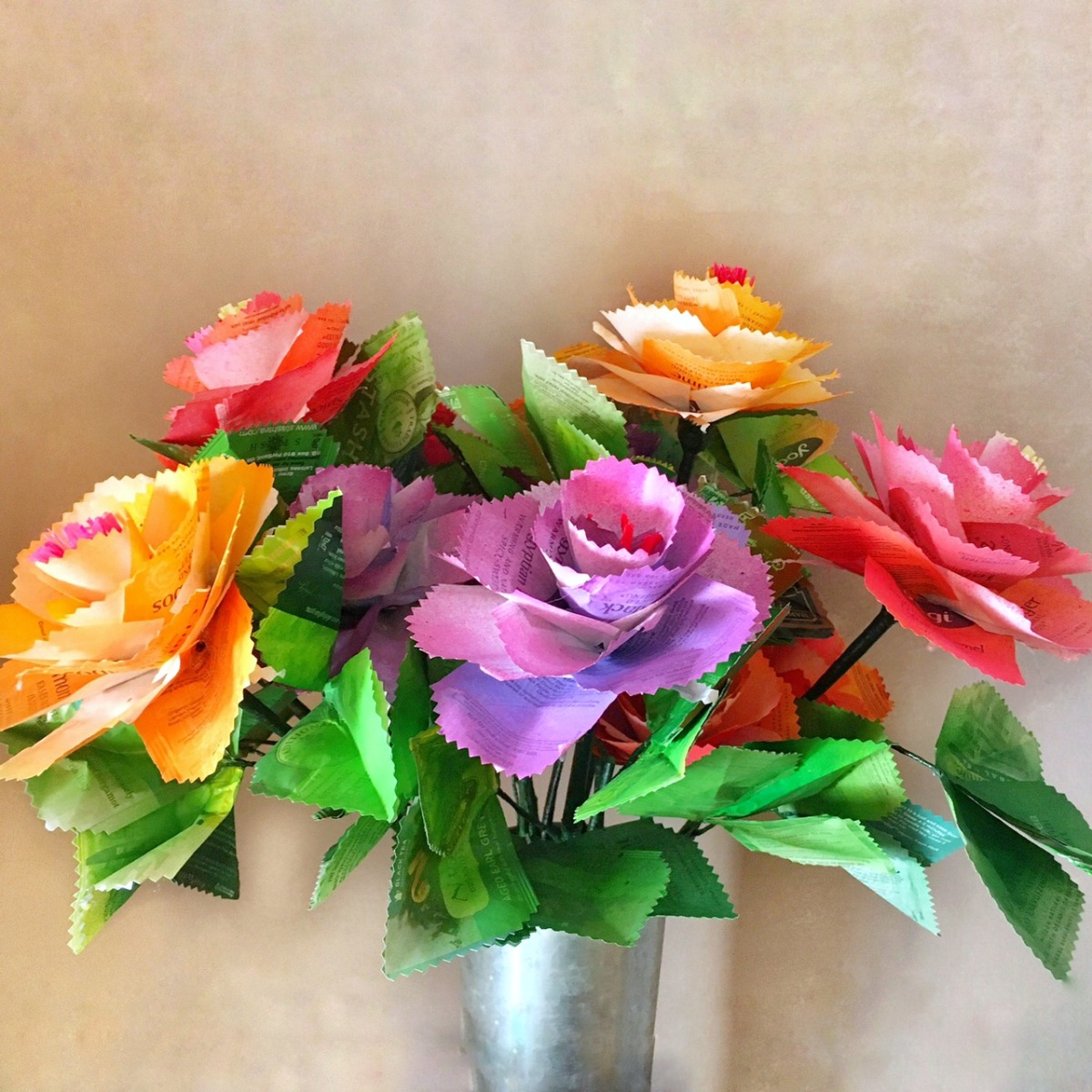 Bouquet of Five "Tea Roses"