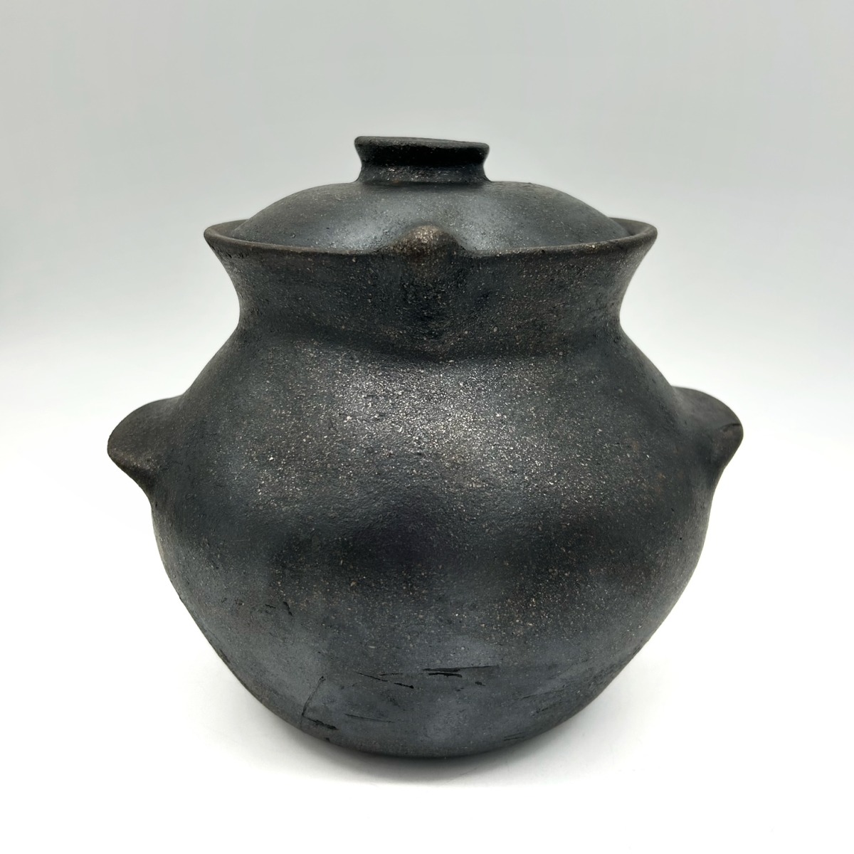 3 Quart Black Mica Bean pot