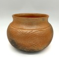 4 1/4 Quart Mica Traditional Bean Pot Incised