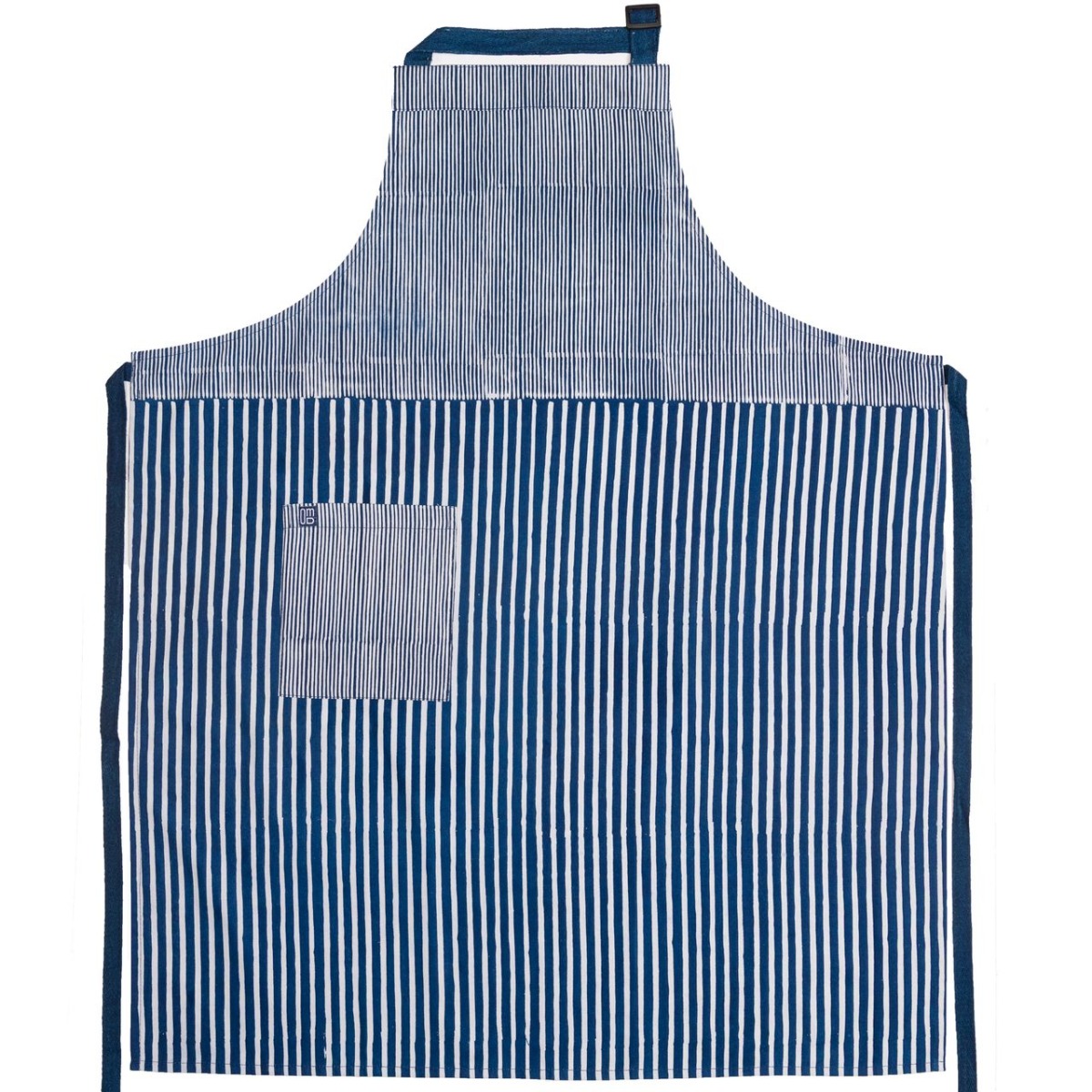 Hand Blocked Pinstripe Apron