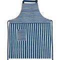 Hand Blocked Wide Stripe Batik Apron