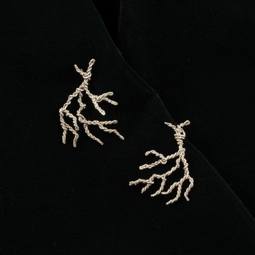 Coral Branch Earrings, small