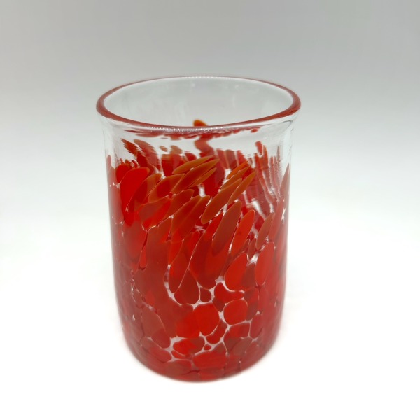 Short Fire Red Party Tumbler