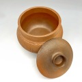5 Quart Traditional Mica Bean Pot with lid, Incised