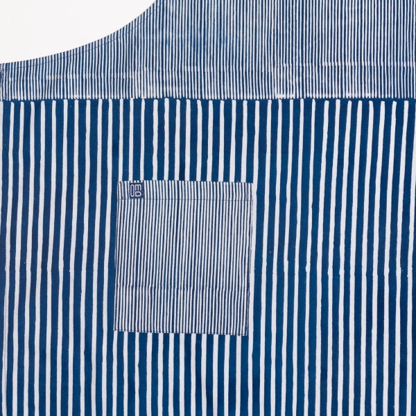 Hand Blocked Pinstripe Apron