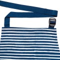 Hand Blocked Wide Stripe Batik Apron