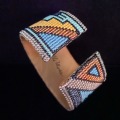 Beaded Cuff Bracelet of Delica Beads